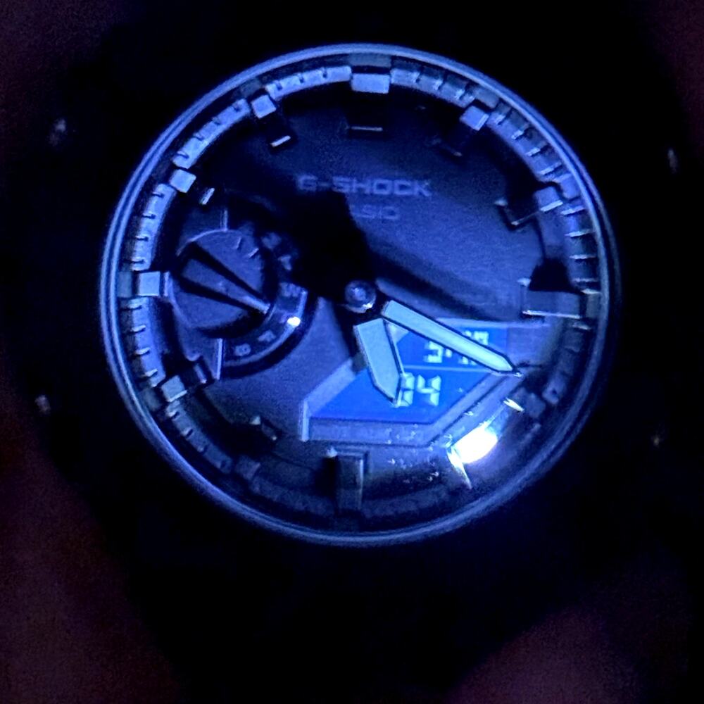 Casio G-Shock GA-2100-1A1 Monochrome Black Carbon Core Guard CasiOak Watch NIB - Picture 5 of 17